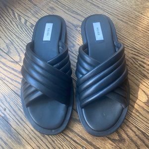 COPY - Womens reiss black leather sandals